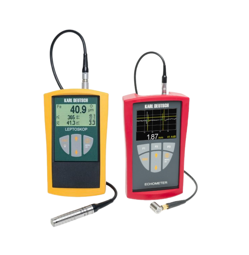 Coating thickness gauges (Echometer, Leptoscope)