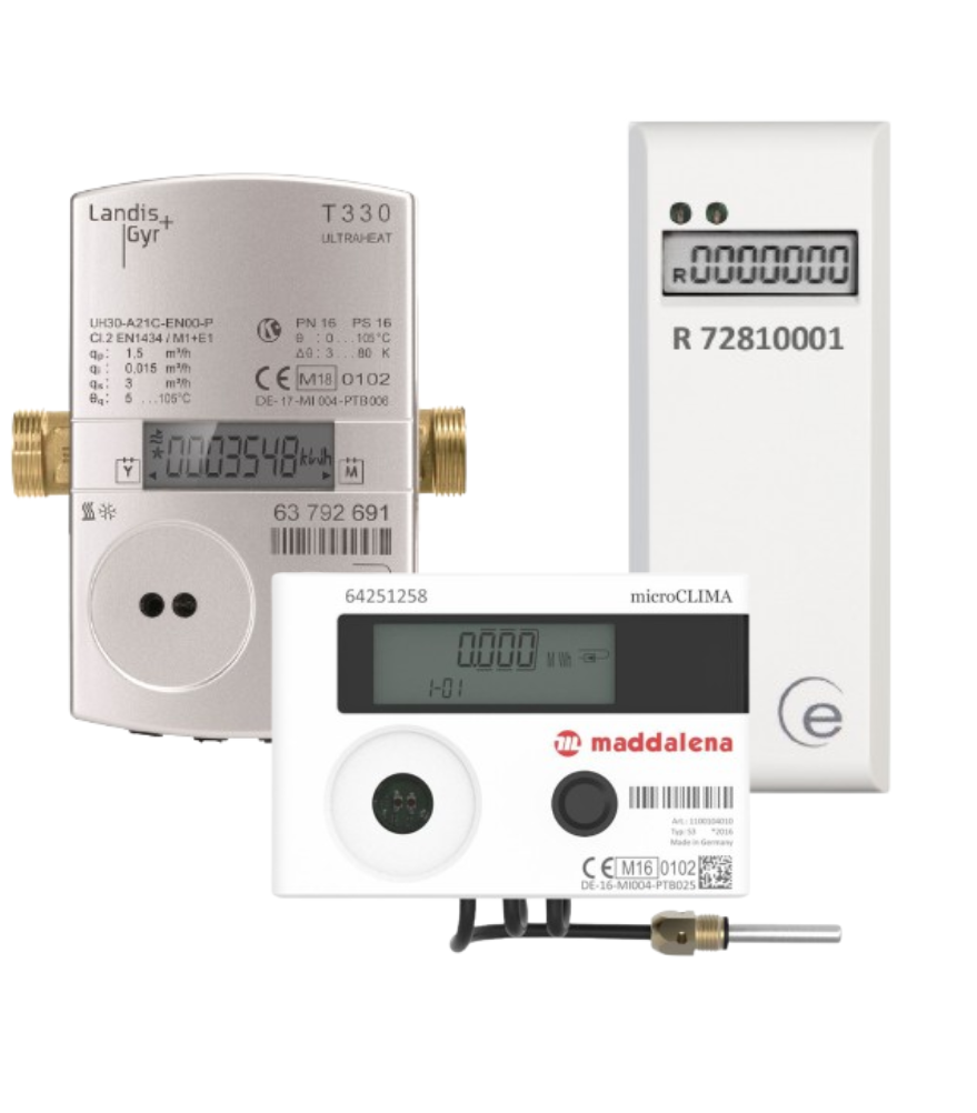 Heating and cooling meters